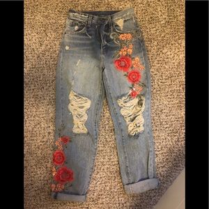 Lf embroidered jeans